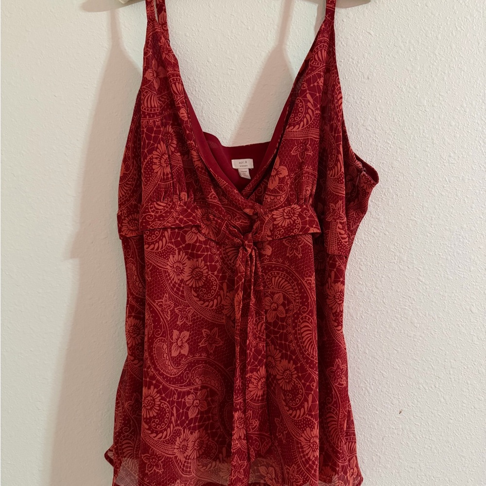 Apt. 9 Red Paisley Camisole